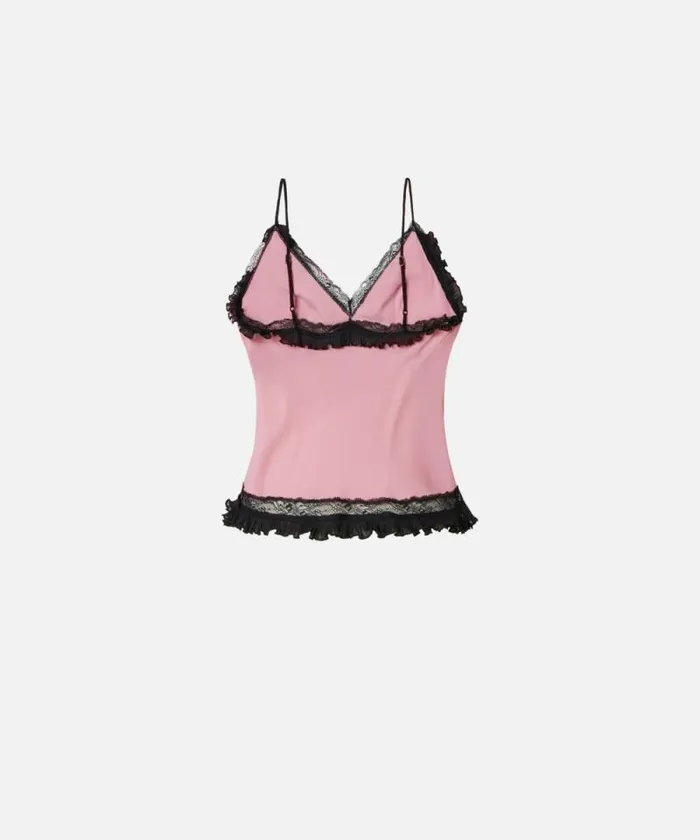 Women Topwear Pinko Silkblend Crepe Thin Shoulder Top Pinkpolignac Women Topwear Pinko Silkblend Crepe Thin Shoulder Top Pinkpolignac
