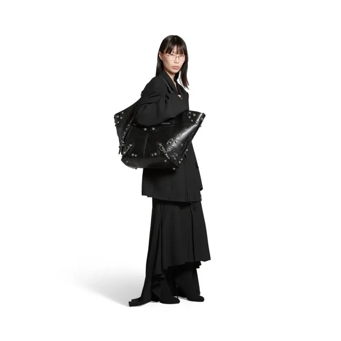 Women Tote Bags Balenciaga Le Cagole Large Carry All Bag In Black