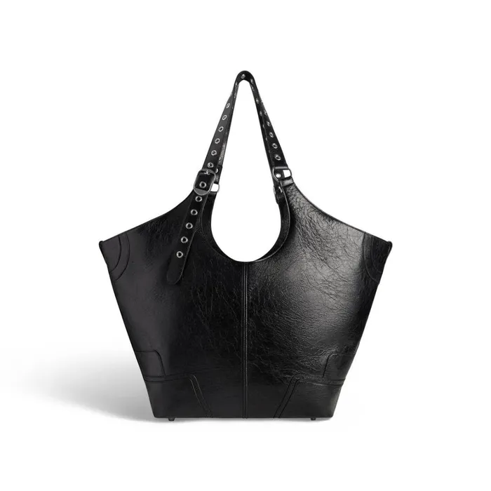 Women Tote Bags Balenciaga Le Cagole Large Carry All Bag In Black