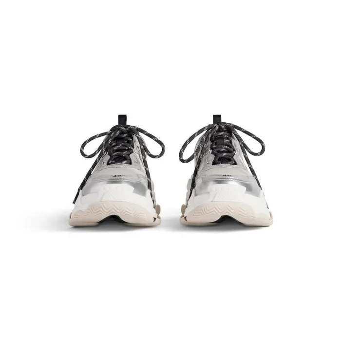 Women Trainers Balenciaga Triple S Trainers In Blackwhitesilver