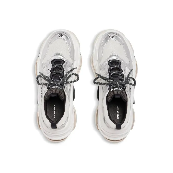 Women Trainers Balenciaga Triple S Trainers In Blackwhitesilver