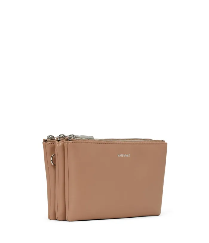 Women Triplet Vegan Crossbody Bag 8211 Loom Cafe Matt and Nat Crossbody