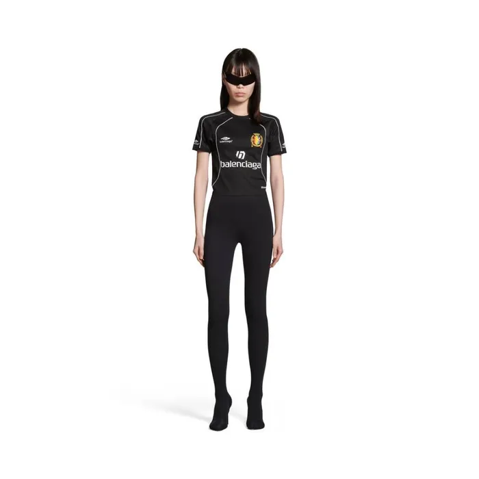Women Trousers Balenciaga Anatomic Pantaleggings In Black