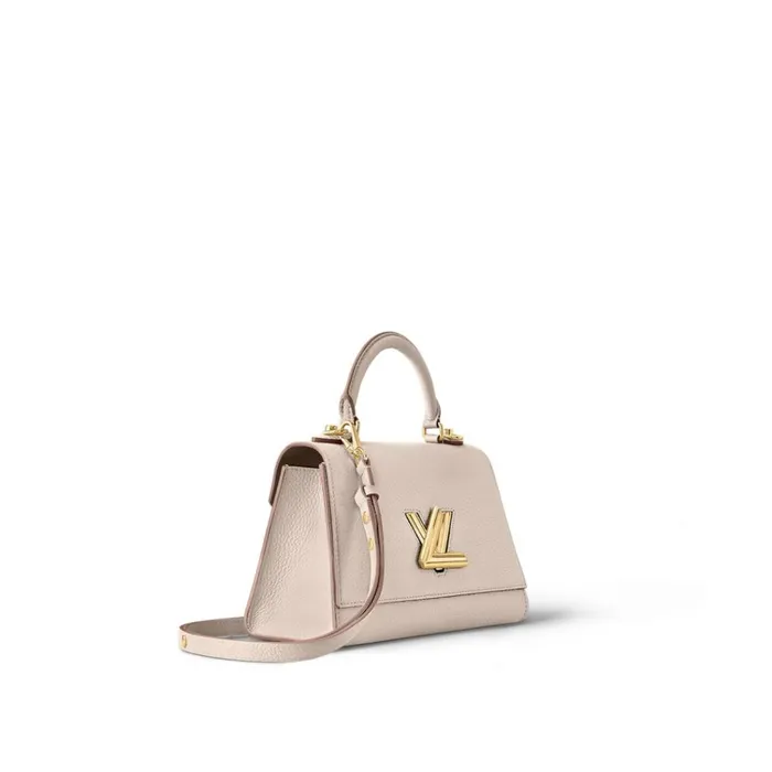Women Twist Bag Louis Vuitton Louis Vuitton Greige M57214 Twist One Handle PM 8211 Louis Vuitton Handbag Store