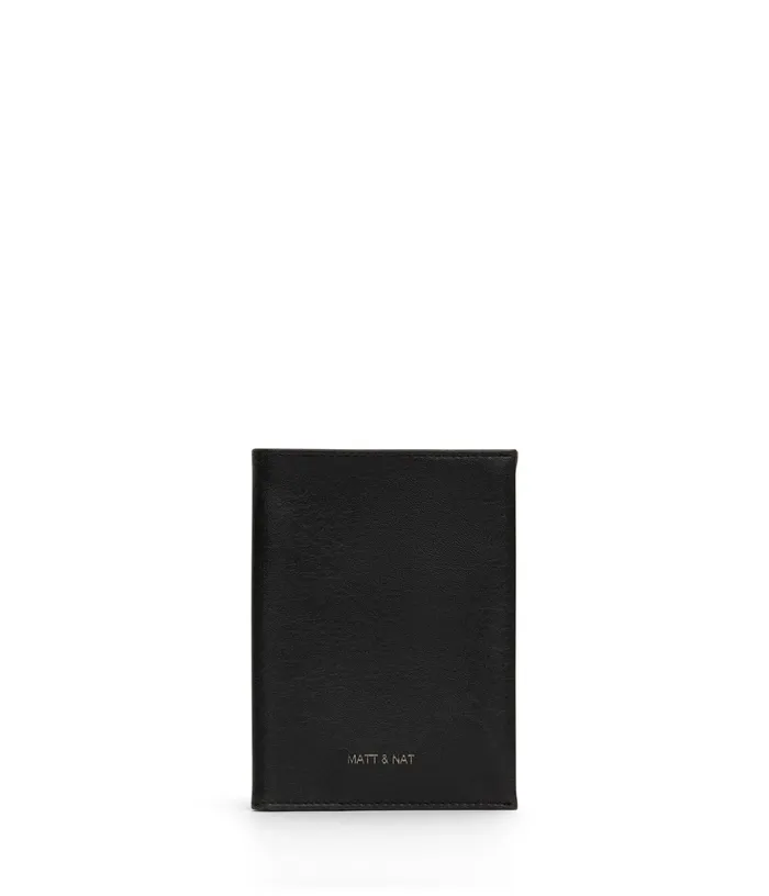 Women Voyage Vegan Passport Holder 8211 Vintage Black Matt and Nat Travel