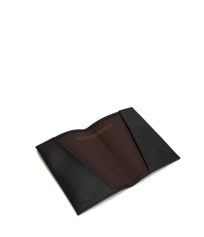 Women Voyage Vegan Passport Holder 8211 Vintage Black Matt and Nat Travel