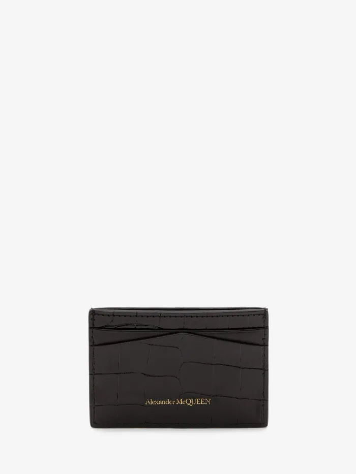 Women Wallets And Cardholders Alexander McQueen Skull Card Holder Black