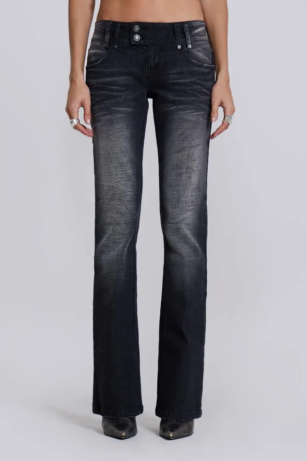 Women Washed Black Thirteen Jeans Jaded London Jeans
