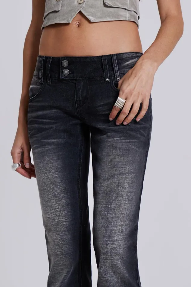 Women Washed Black Thirteen Jeans Jaded London Jeans