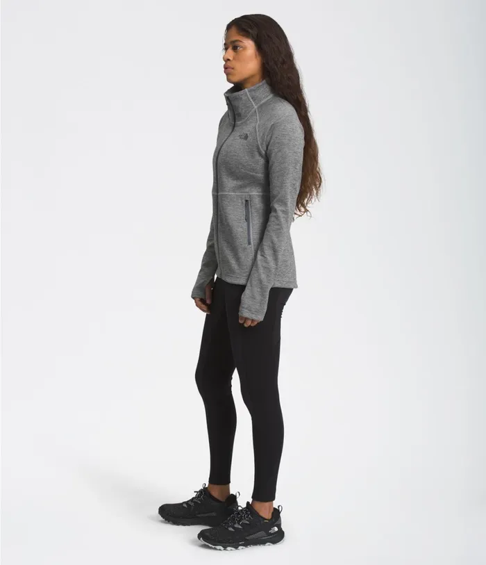 Womens Canyonlands FullZip Fleece Tnf Medium Grey Heather The North Face Softshell