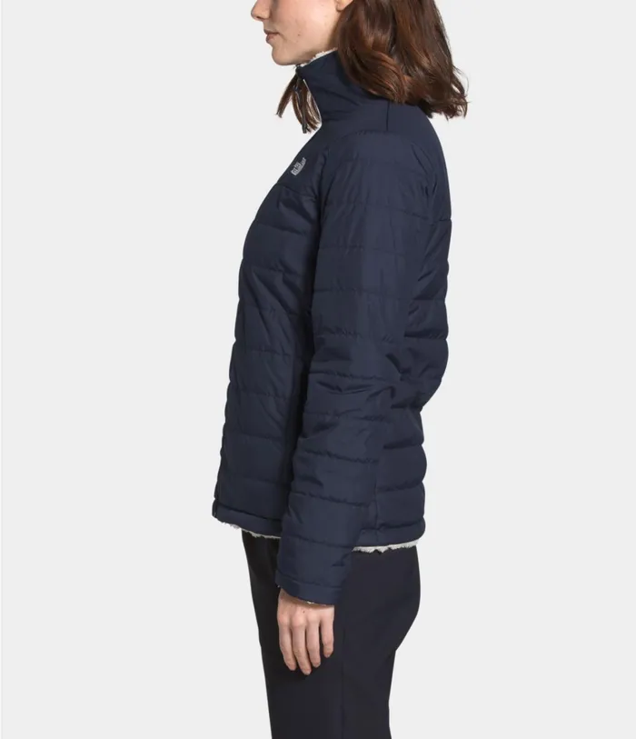 Womens Mossbud Insulated Reversible Jacket Aviator Navyvintage White The North Face Insulated and Down Jackets