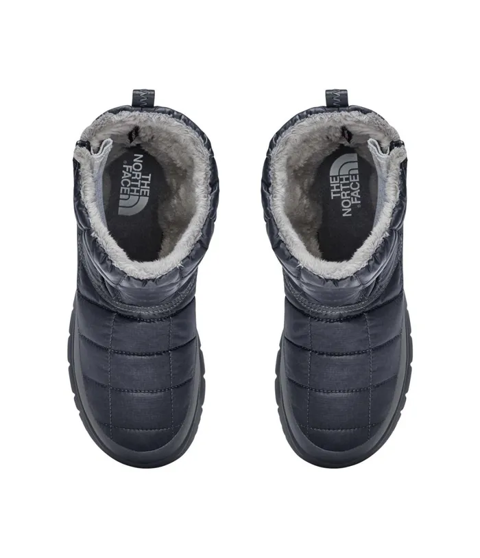 Womens Thermoball Eco Microbaffle Bootie Zip Zinc Greymicro Chip Grey The North Face Boots