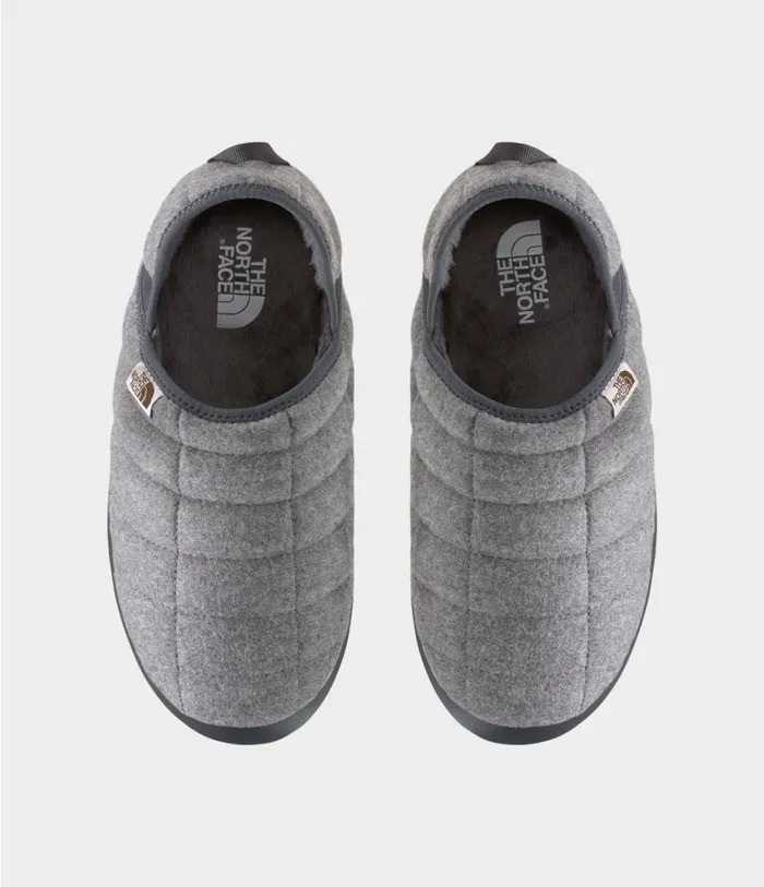 Womens ThermoBall Traction Mule V Wool Tnf Medium Grey Heathertnf White The North Face Slippers