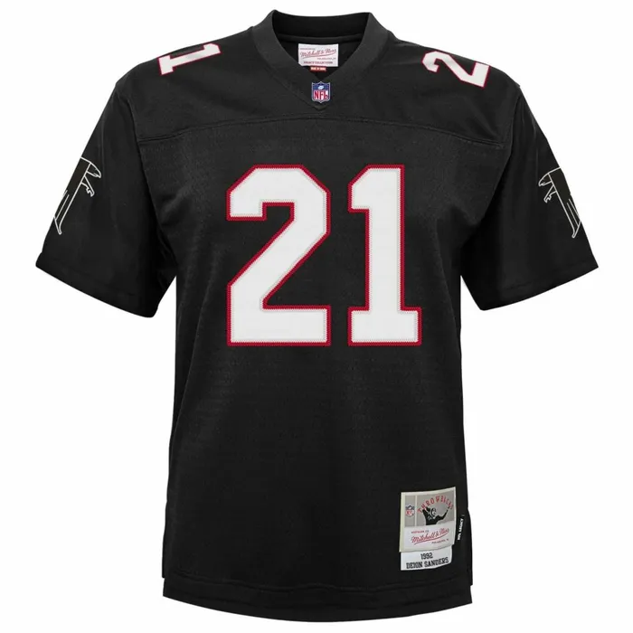 Youth Big Kids Mitchell and Ness Legacy Jersey Atlanta Falcons 1992 Deion Sanders Youth Big Kids Mitchell and Ness Legacy Jersey Atlanta Falcons 1992 Deion Sanders