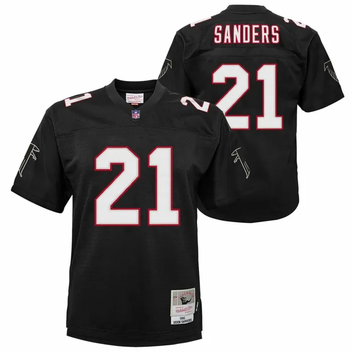 Youth Big Kids Mitchell and Ness Legacy Jersey Atlanta Falcons 1992 Deion Sanders Youth Big Kids Mitchell and Ness Legacy Jersey Atlanta Falcons 1992 Deion Sanders