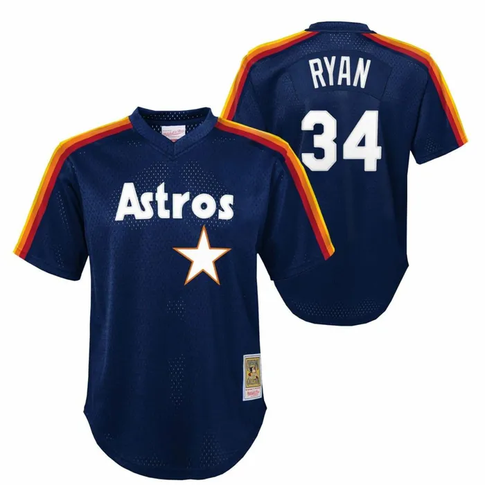Youth Big Kids Mitchell and Ness Mesh BP Jersey Houston Astros 1988 Nolan Ryan Youth Big Kids Mitchell and Ness Mesh BP Jersey Houston Astros 1988 Nolan Ryan