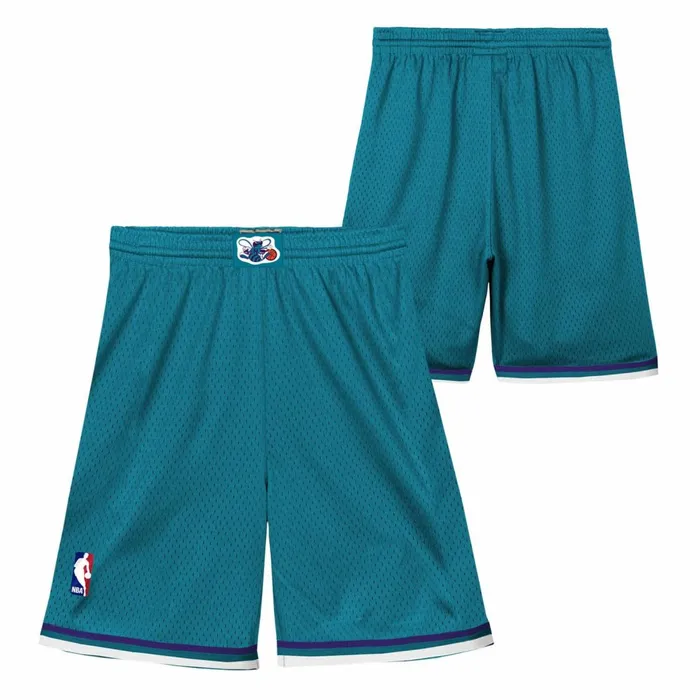 Youth Big Kids Mitchell and Ness Swingman Charlotte Hornets Road Shorts Youth Big Kids Mitchell and Ness Swingman Charlotte Hornets Road Shorts