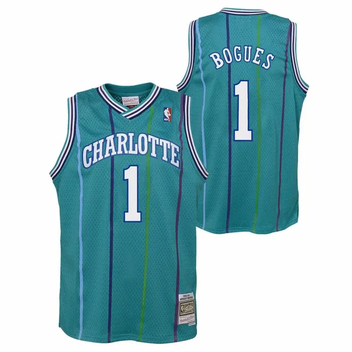 Youth Big Kids Mitchell and Ness Swingman Muggsy Bogues Charlotte Hornets Road 199293 Jersey Youth Big Kids Mitchell and Ness Swingman Muggsy Bogues Charlotte Hornets Road 199293 Jersey