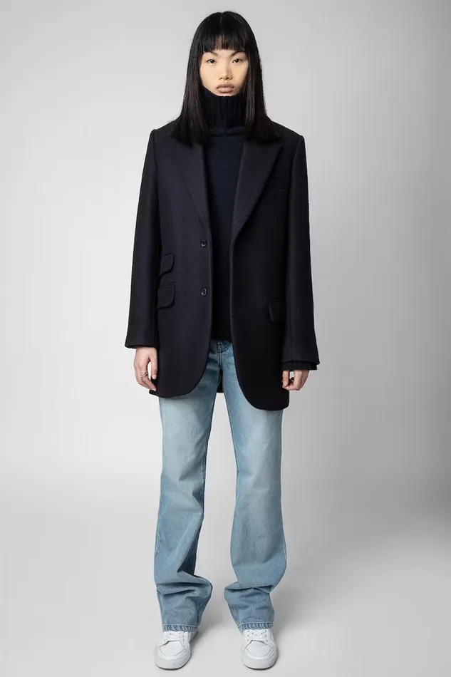 Zadig and Voltaire Coats VIOLET COAT NAVY 8211 Women