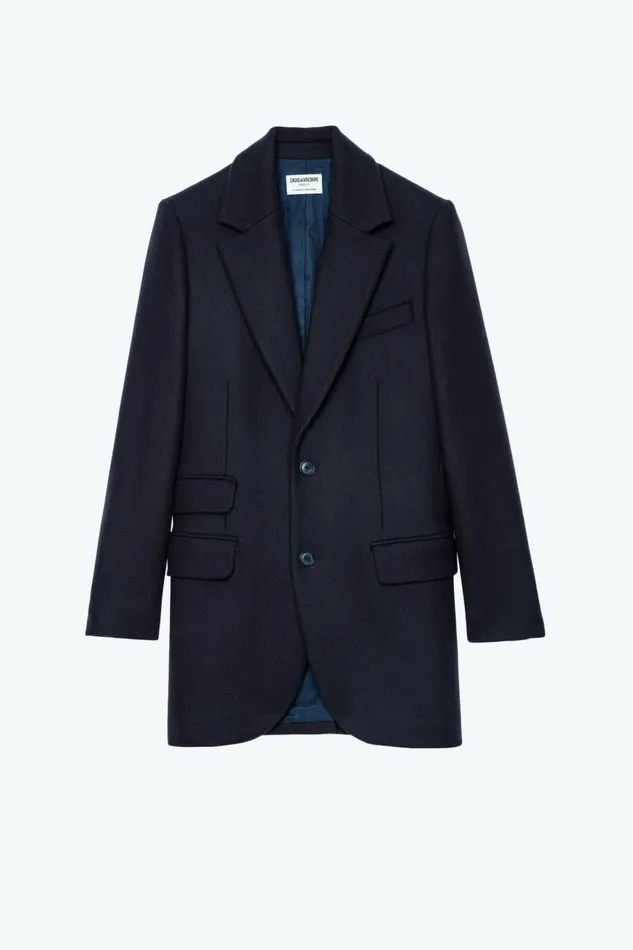 Zadig and Voltaire Coats VIOLET COAT NAVY 8211 Women Zadig and Voltaire Coats VIOLET COAT NAVY 8211 Women