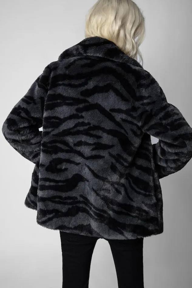 Zadig and Voltaire Jackets FERA TIGER BLACKGREY 8211 Women Zadig and Voltaire Jackets FERA TIGER BLACKGREY 8211 Women