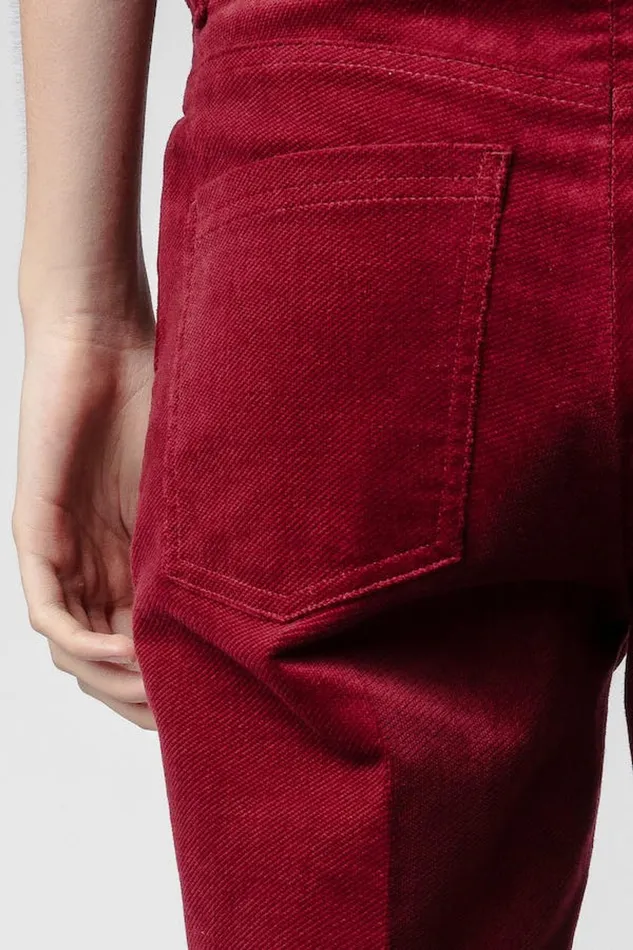 Zadig and Voltaire Pants PESTO VELVET W WINE 8211 Women Zadig and Voltaire Pants PESTO VELVET W WINE 8211 Women