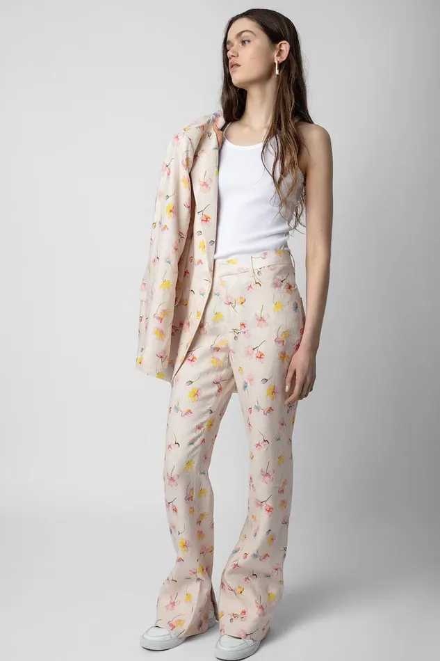 Zadig and Voltaire Pants PISTOL SLIT PANT VANILLA 8211 Women