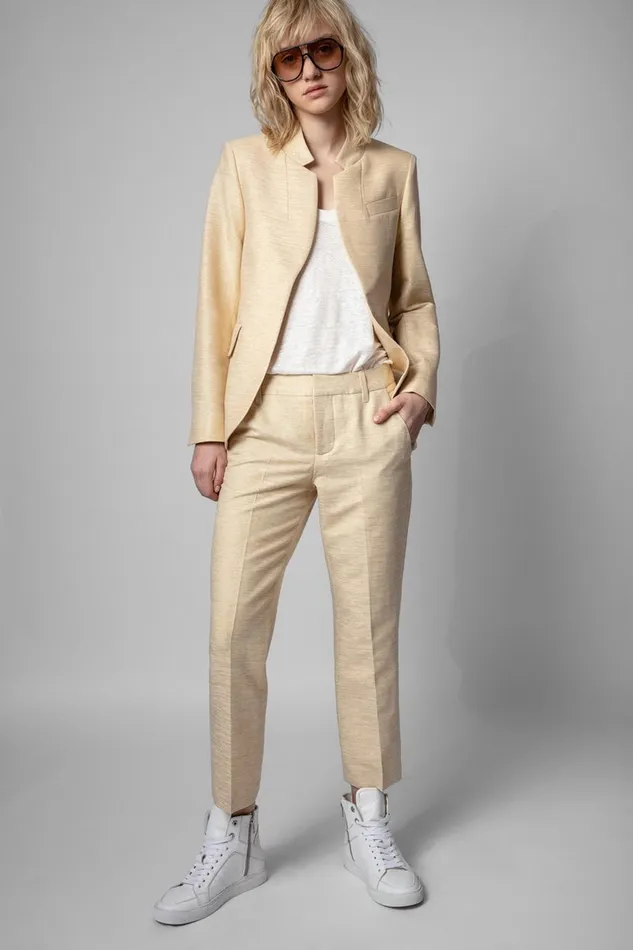 Zadig and Voltaire Pants POSH SPARKLE PANTS BUTTER 8211 Women