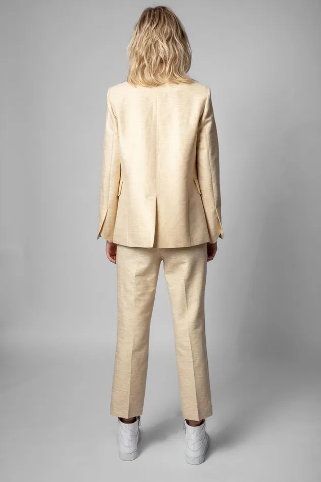 Zadig and Voltaire Pants POSH SPARKLE PANTS BUTTER 8211 Women Zadig and Voltaire Pants POSH SPARKLE PANTS BUTTER 8211 Women
