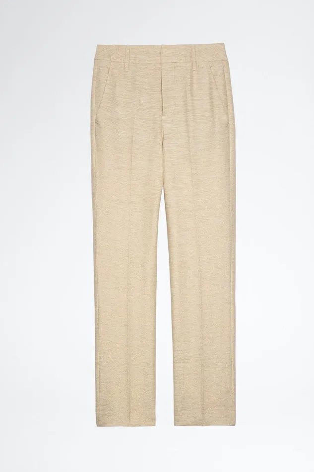 Zadig and Voltaire Pants POSH SPARKLE PANTS BUTTER 8211 Women Zadig and Voltaire Pants POSH SPARKLE PANTS BUTTER 8211 Women