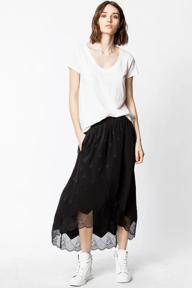 Zadig and Voltaire Skirts and Shorts JOSLIN JAC GUITAR SKIRT PERM BLACK 8211 Women
