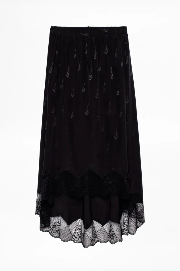 Zadig and Voltaire Skirts and Shorts JOSLIN JAC GUITAR SKIRT PERM BLACK 8211 Women Zadig and Voltaire Skirts and Shorts JOSLIN JAC GUITAR SKIRT PERM BLACK 8211 Women