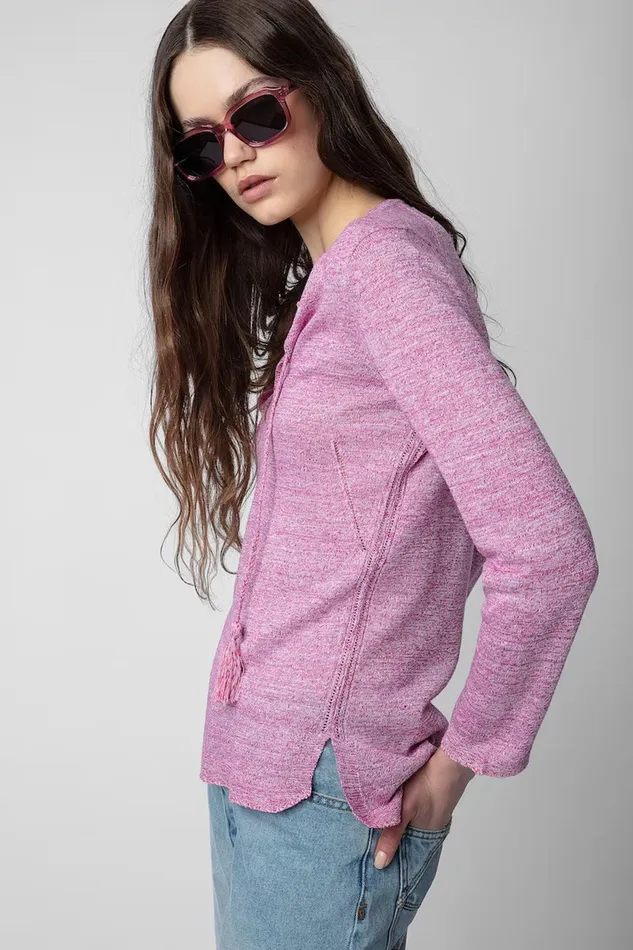 Zadig and Voltaire Sweaters and Knitwear AMBER LINEN PINK 8211 Women Zadig and Voltaire Sweaters and Knitwear AMBER LINEN PINK 8211 Women