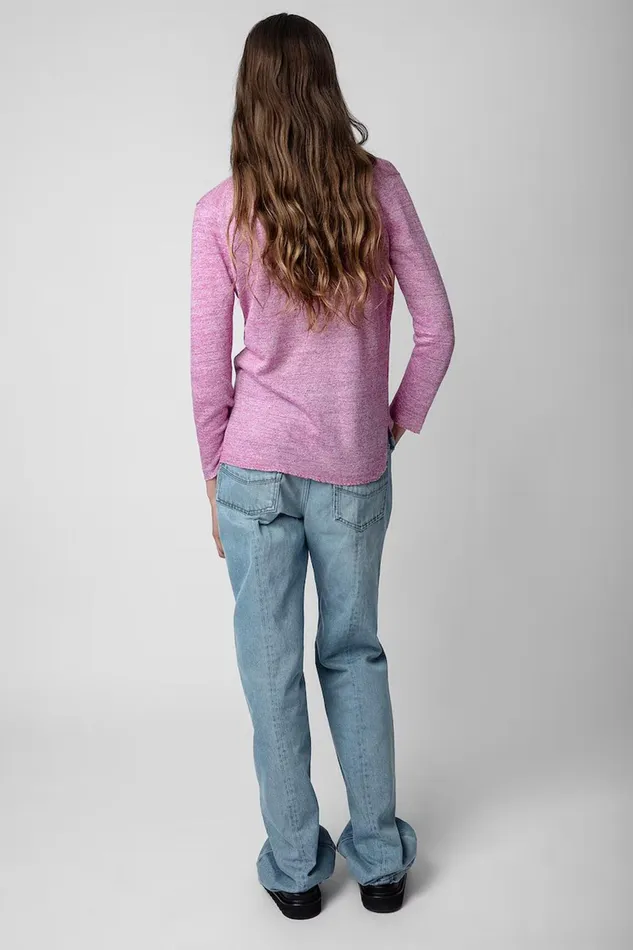 Zadig and Voltaire Sweaters and Knitwear AMBER LINEN PINK 8211 Women Zadig and Voltaire Sweaters and Knitwear AMBER LINEN PINK 8211 Women