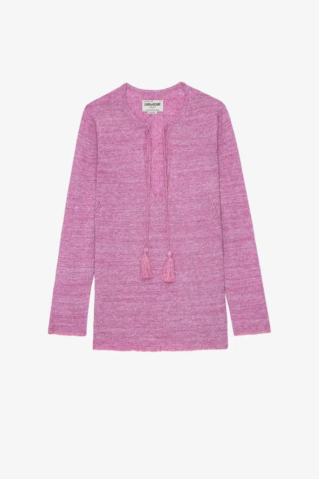 Zadig and Voltaire Sweaters and Knitwear AMBER LINEN PINK 8211 Women Zadig and Voltaire Sweaters and Knitwear AMBER LINEN PINK 8211 Women