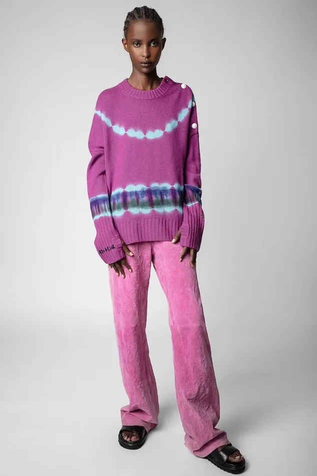 Zadig and Voltaire Sweaters and Knitwear MALTA WS TDYE MAUVE 8211 Women Zadig and Voltaire Sweaters and Knitwear MALTA WS TDYE MAUVE 8211 Women