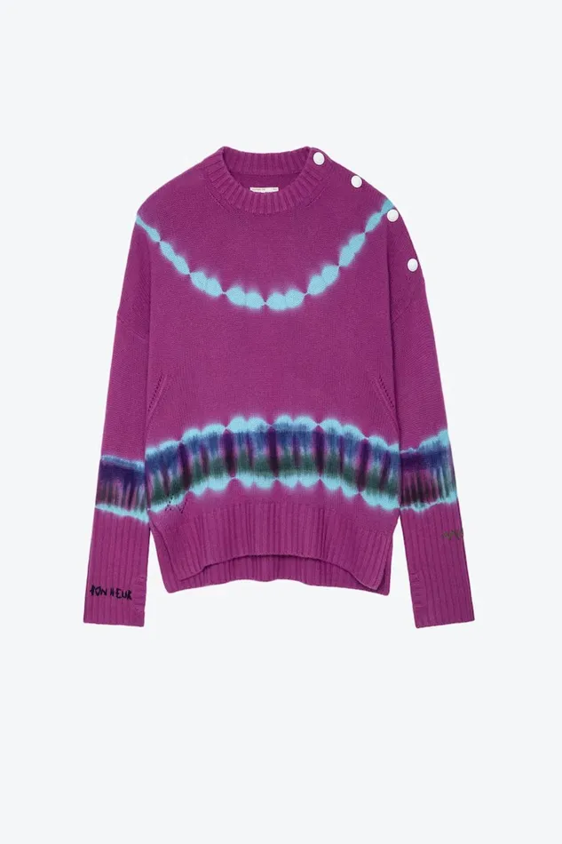 Zadig and Voltaire Sweaters and Knitwear MALTA WS TDYE MAUVE 8211 Women Zadig and Voltaire Sweaters and Knitwear MALTA WS TDYE MAUVE 8211 Women