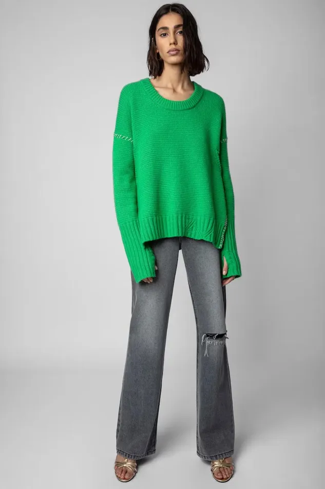 Zadig and Voltaire Sweaters and Knitwear NORTHA RC GREEN 8211 Women Zadig and Voltaire Sweaters and Knitwear NORTHA RC GREEN 8211 Women