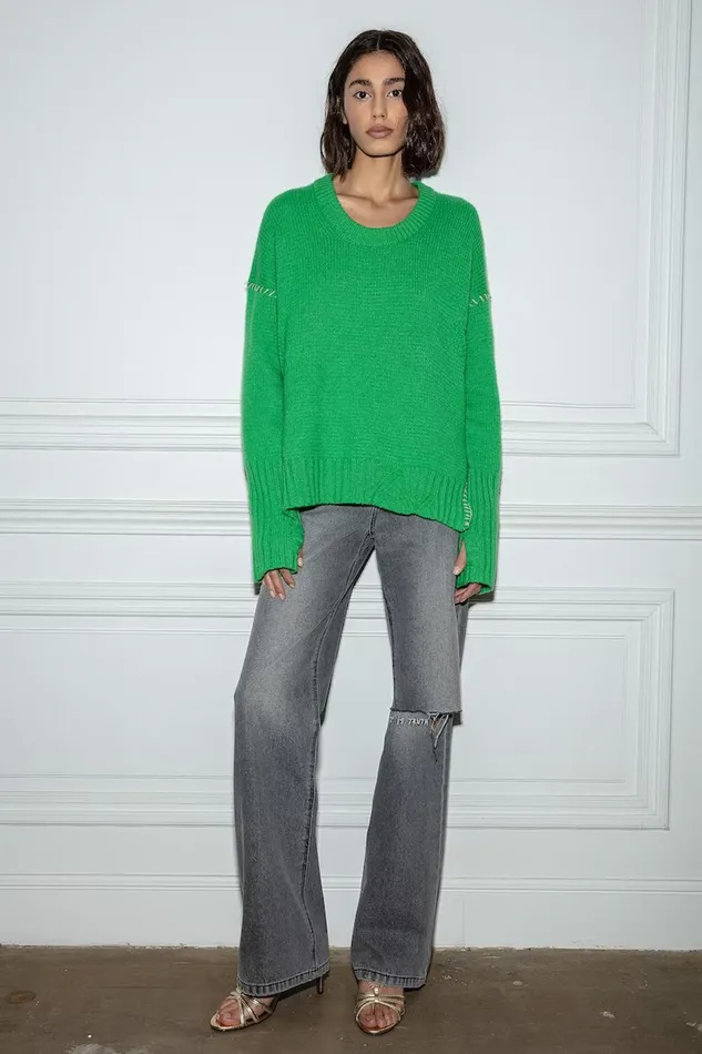 Zadig and Voltaire Sweaters and Knitwear NORTHA RC GREEN 8211 Women Zadig and Voltaire Sweaters and Knitwear NORTHA RC GREEN 8211 Women